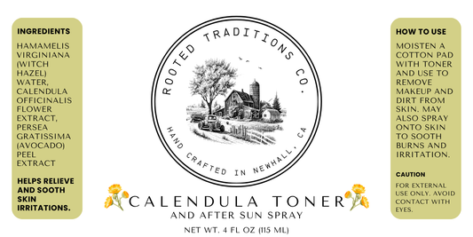 Calendula Toner and After Sun Spray