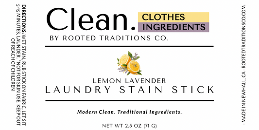 Clean. Lemon Lavender Laundry Stain Stick