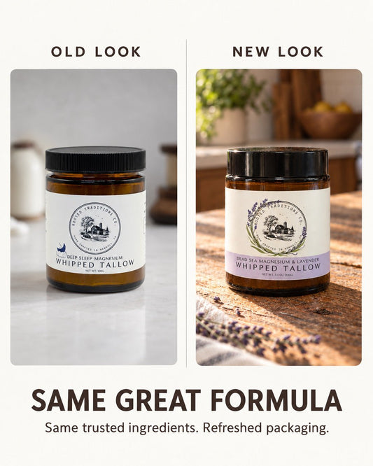 Dead Sea Magnesium & Lavender Whipped Tallow - Rooted Traditions Co