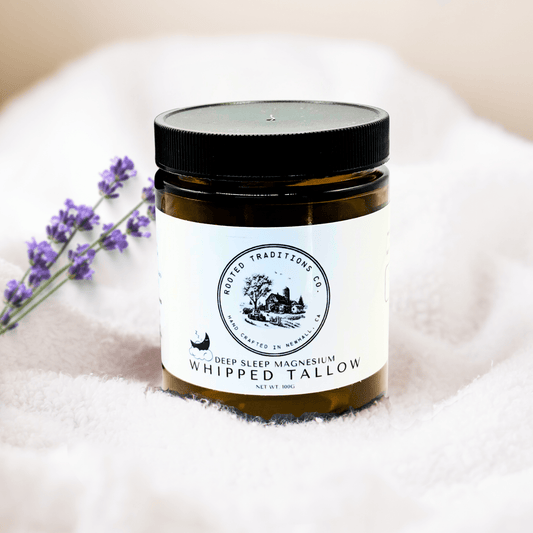 Deep Sleep Magnesium Whipped Tallow - Rooted Traditions Co