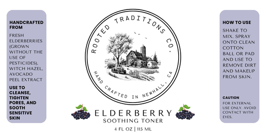 Elderberry Soothing Toner - Rooted Traditions Co