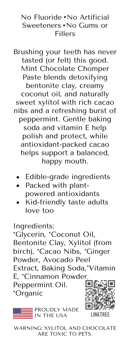 Mint Chocolate Chomper Paste - Rooted Traditions Co
