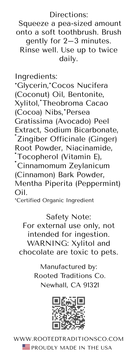 Mint Chocolate Chomper Paste - Rooted Traditions Co