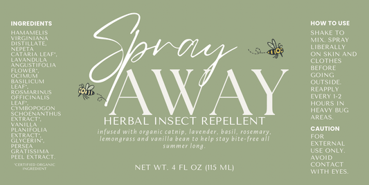 Spray - Away Non - Toxic Insect Repellent - Rooted Traditions Co