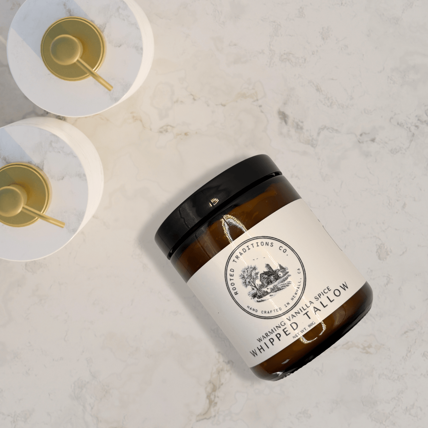 Warming Vanilla Spice Whipped Tallow – Luxurious Organic Skincare - Rooted Traditions Co