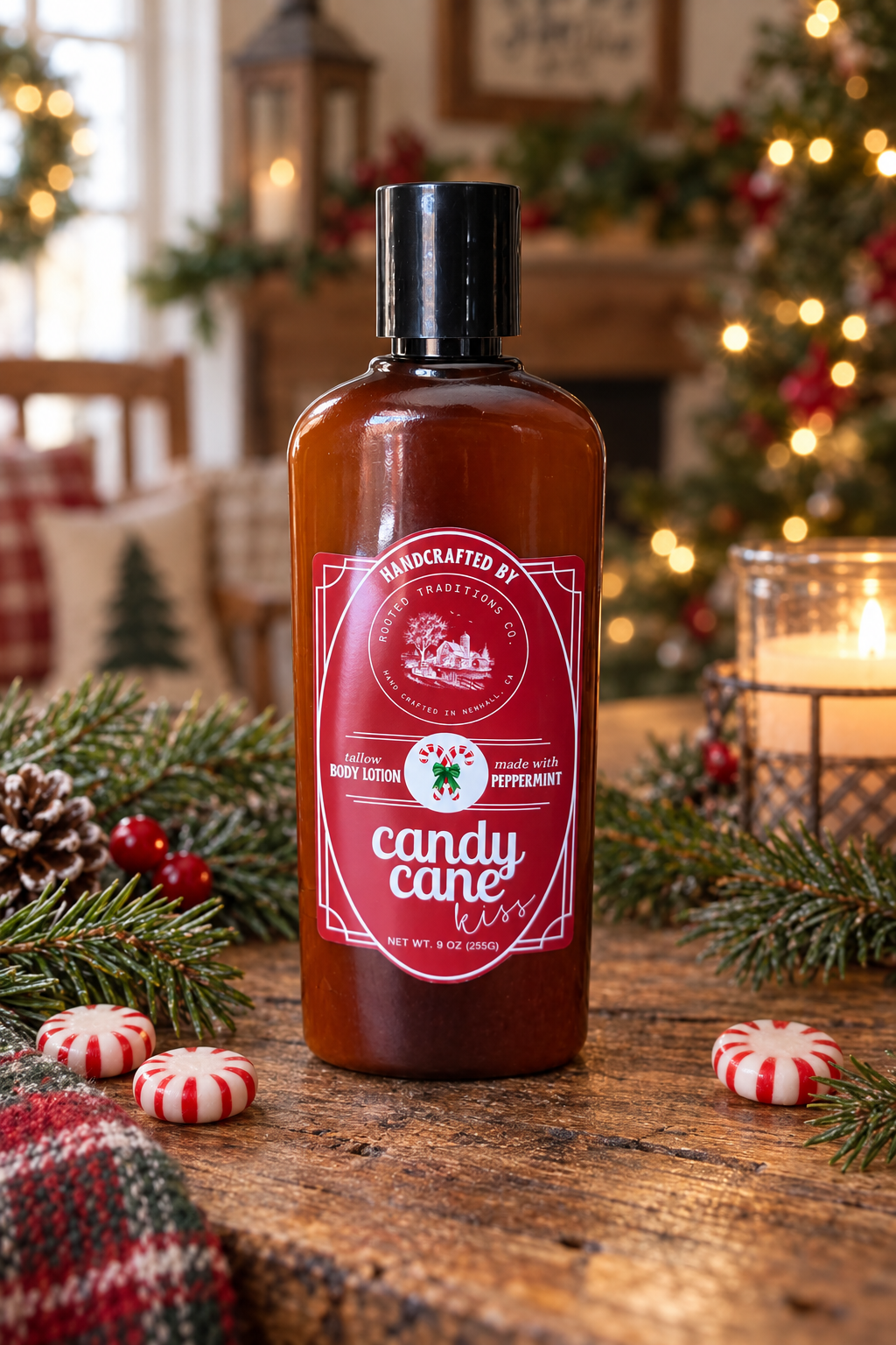 Candy Cane Kiss Christmas Gift Set - Rooted Traditions Co