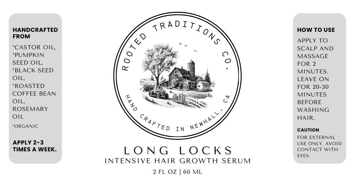 Long Locks Intensive Hair Growth Serum - Rooted Traditions Co