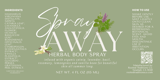 Spray-Away Botanical Herbal Body Spray - Rooted Traditions Co