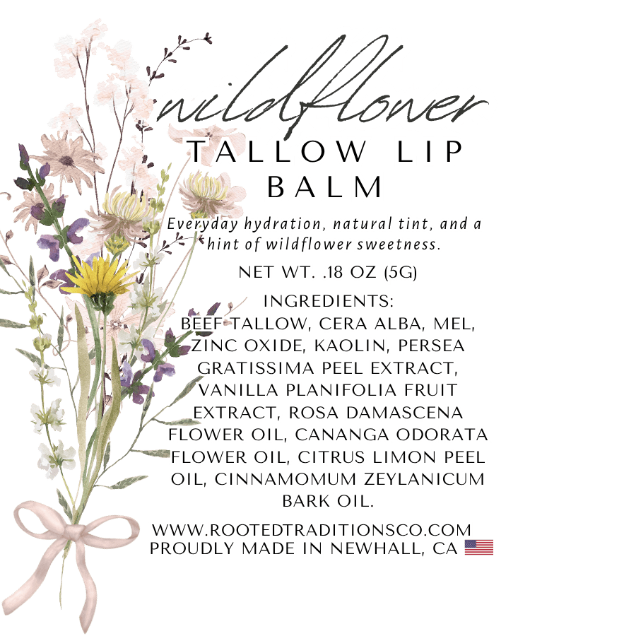 Wildflower Lip Balm - Rooted Traditions Co